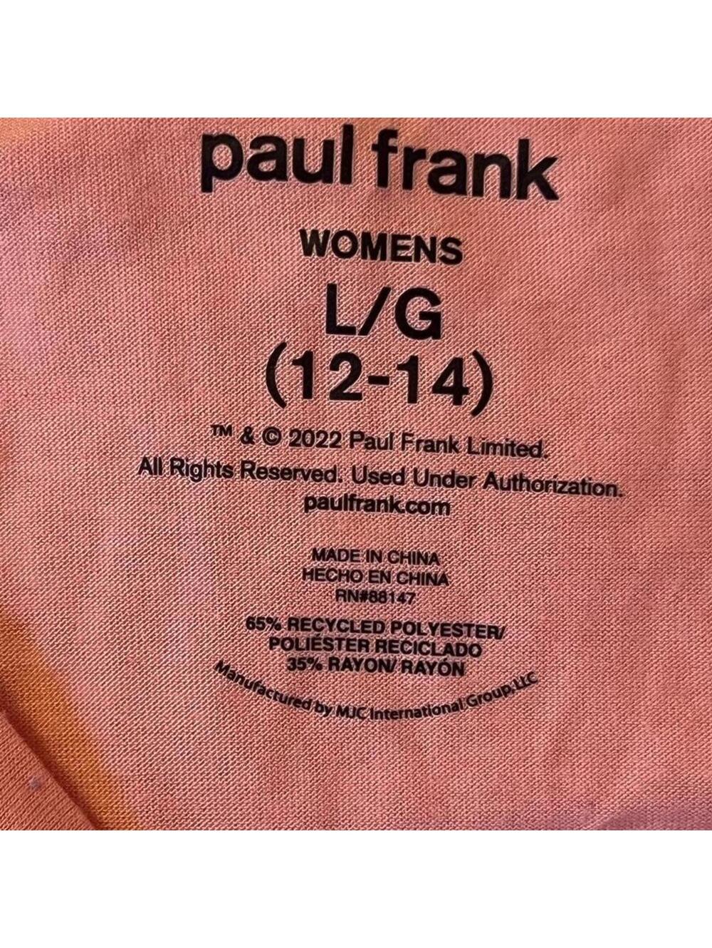 bubblegum pink mcbling coquette paul frank graphic tank size large 💗 - Picture 5 of 5